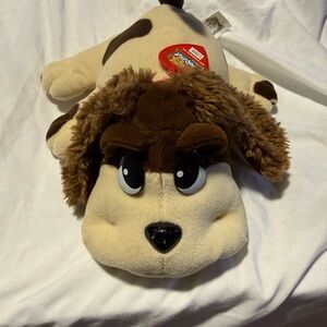 Brown and Cream Plush Dog Toy